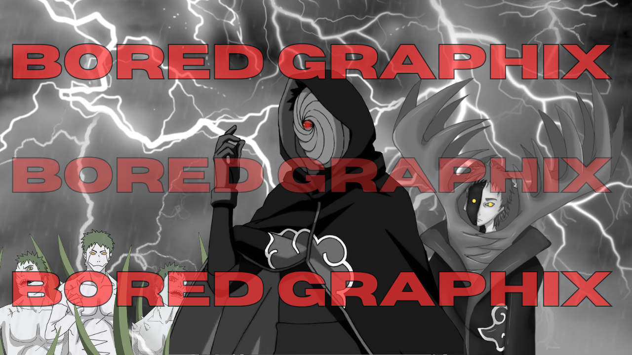 Evil Masterminds - Obito and Zetsu Digital Graphic