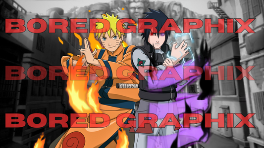 Alternate Naruto and Sasuke Digital Graphic