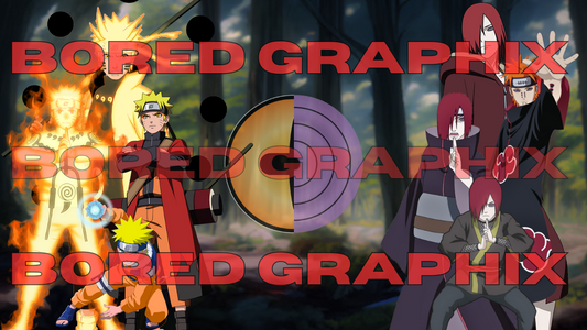 Naruto and Nagato Evolution Digital Graphic