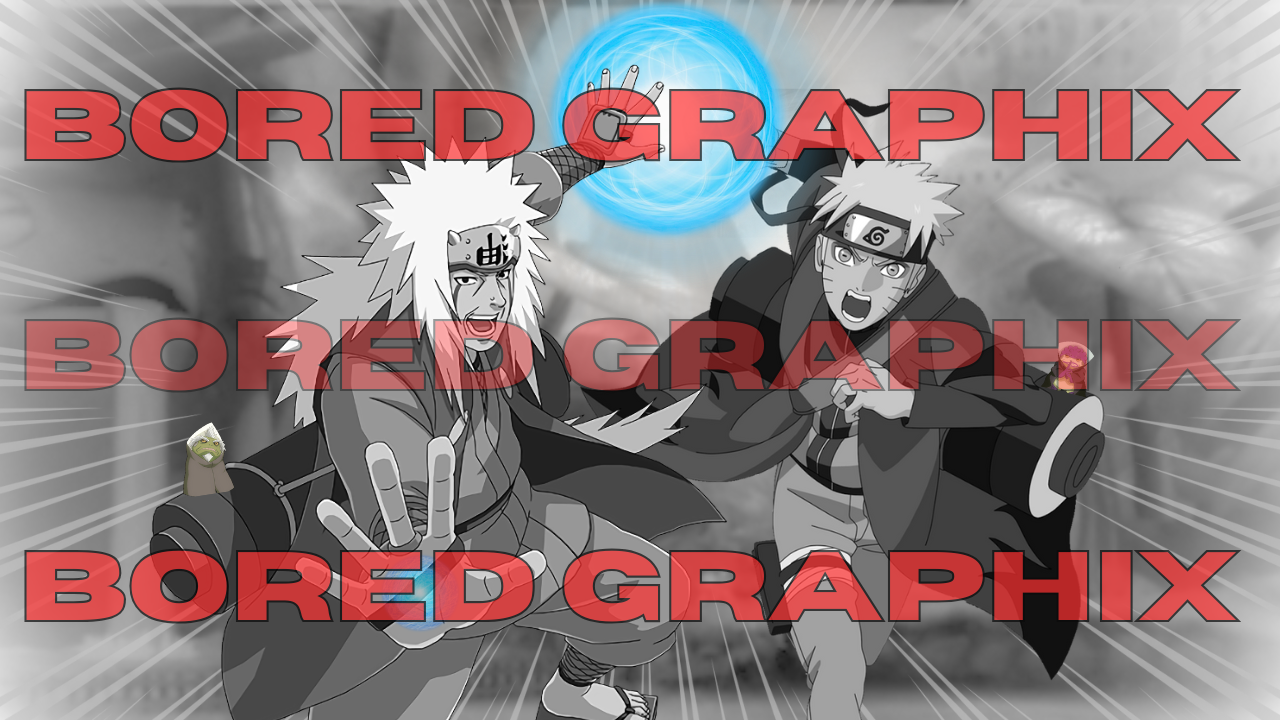 Toad Duo - Jiraiya and Naruto Digital Graphic