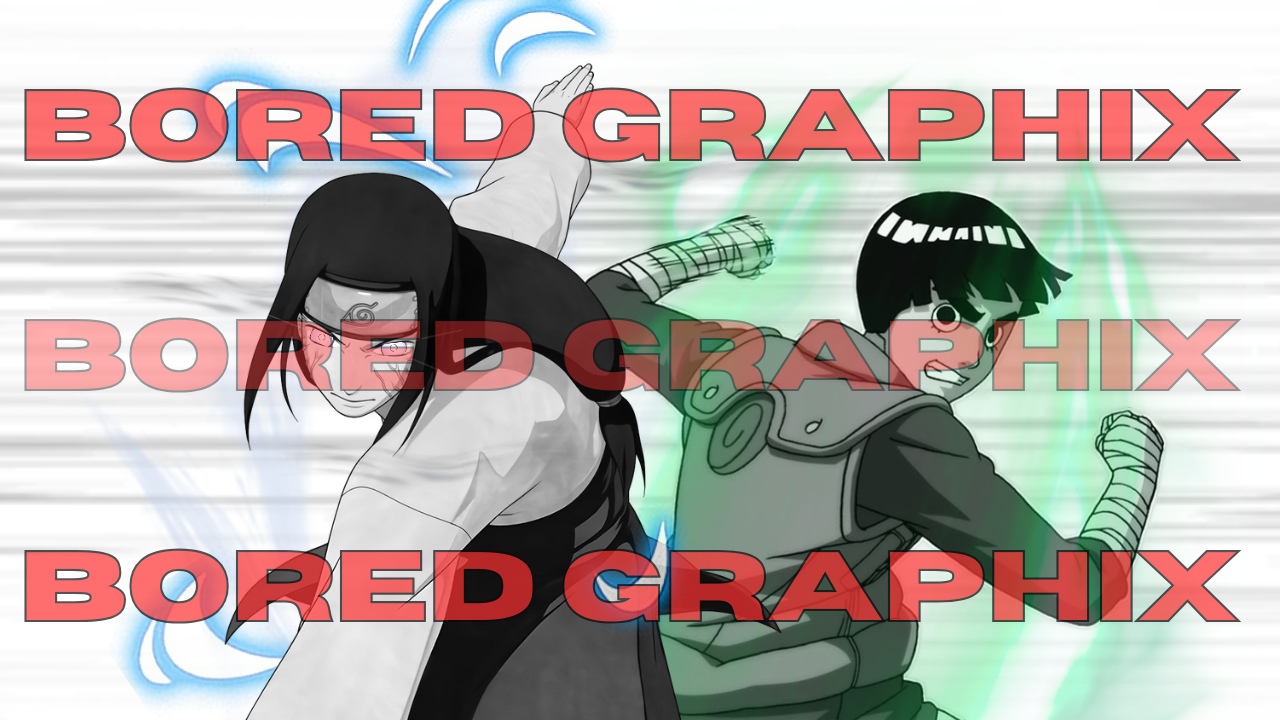 Competitive Comrades - Rock Lee and Neji Hyuga Digital Graphic