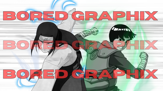 Competitive Comrades - Rock Lee and Neji Hyuga Digital Graphic