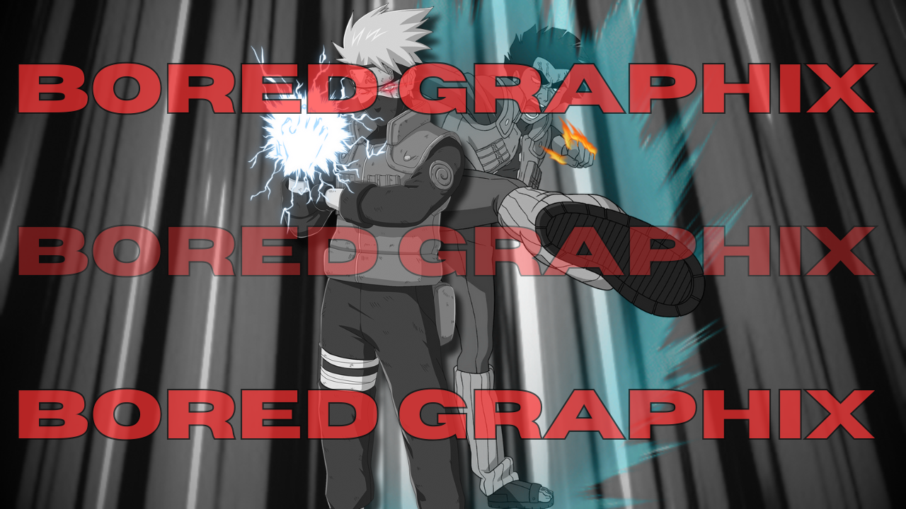 Dynamic Rivals - Kakashi and Guy Digital Graphic