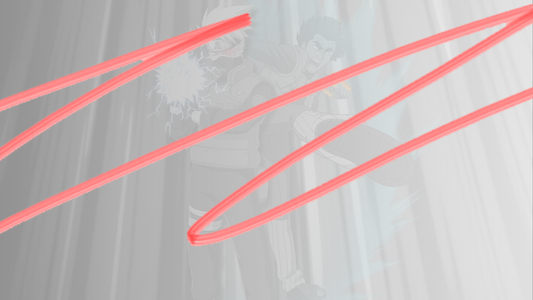 Dynamic Rivals - Kakashi and Guy Digital Graphic