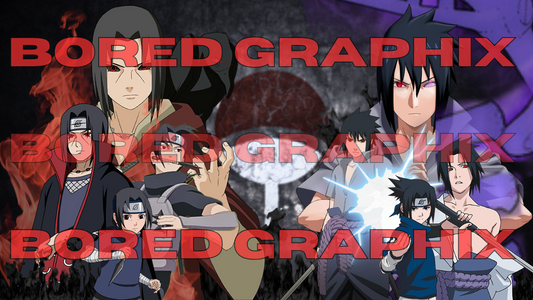 Itachi and Sasuke Evolution Digital Graphic