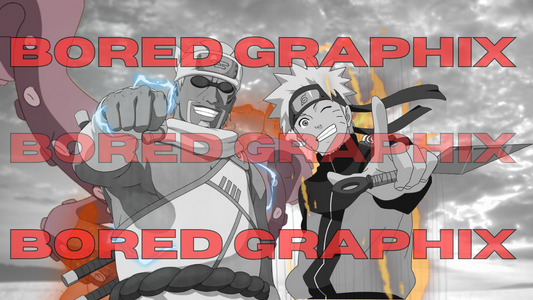 Tailed Beast Tag Team - Naruto and Bee Digital Graphic